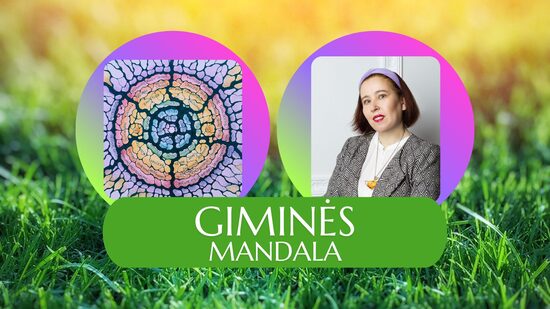 Neurografikos piešimo dirbtuvėlės GIMINĖS MANDALA
